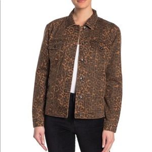 Tractr Brown Leopard Print Jacket